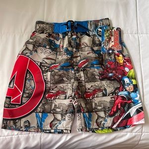 Boys Marvel Avengers Beach Swim Shorts